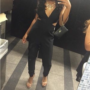 Black Cut Out Jumpsuit